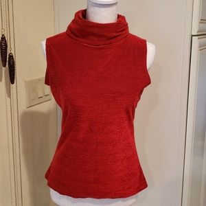 ACW Design Red cowl deck sleeveless top Sz M